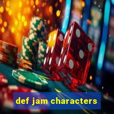 def jam characters